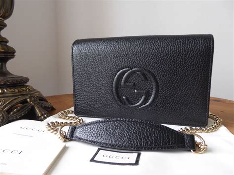 gucci soho black clutch